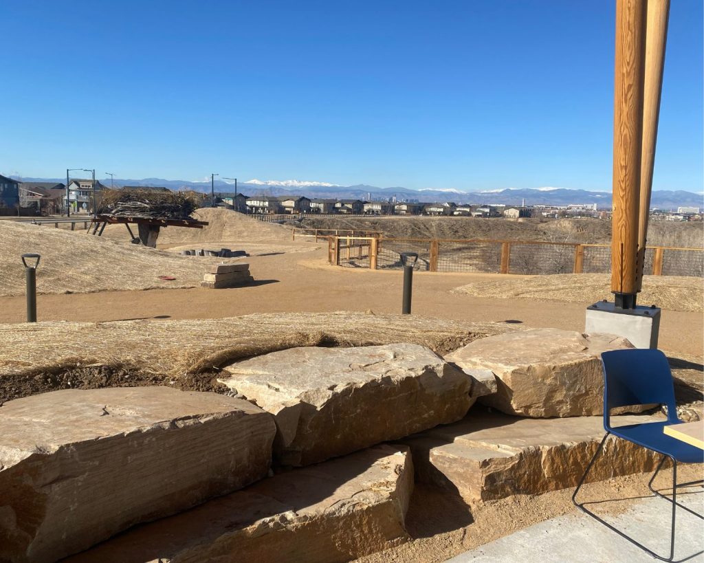 Bluff Lake Nature Center view.