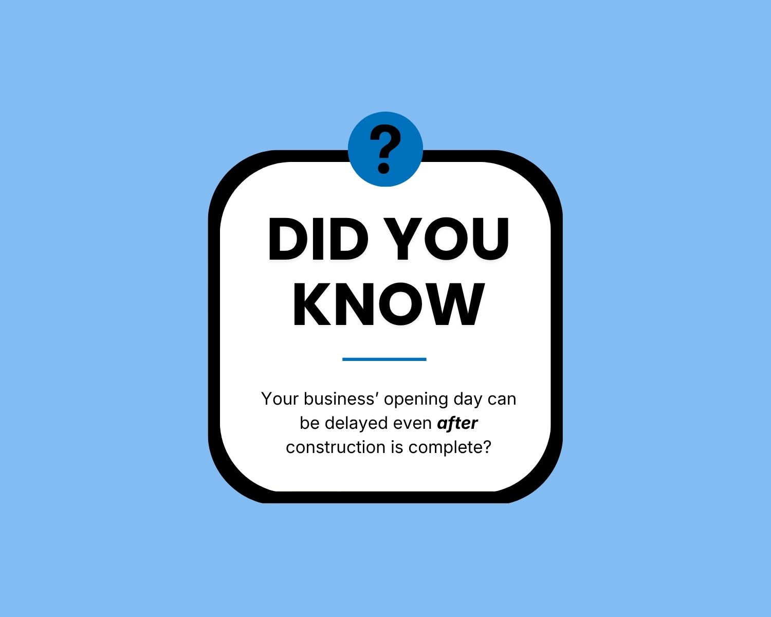 Did you know text on a baby blue background.